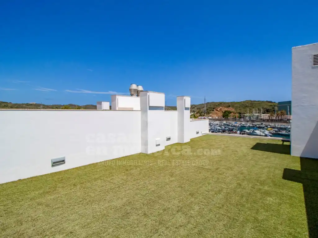 Terrace of Flat for sale in Maó - Mahón  with Air Conditioner, Swimming Pool and Community pool