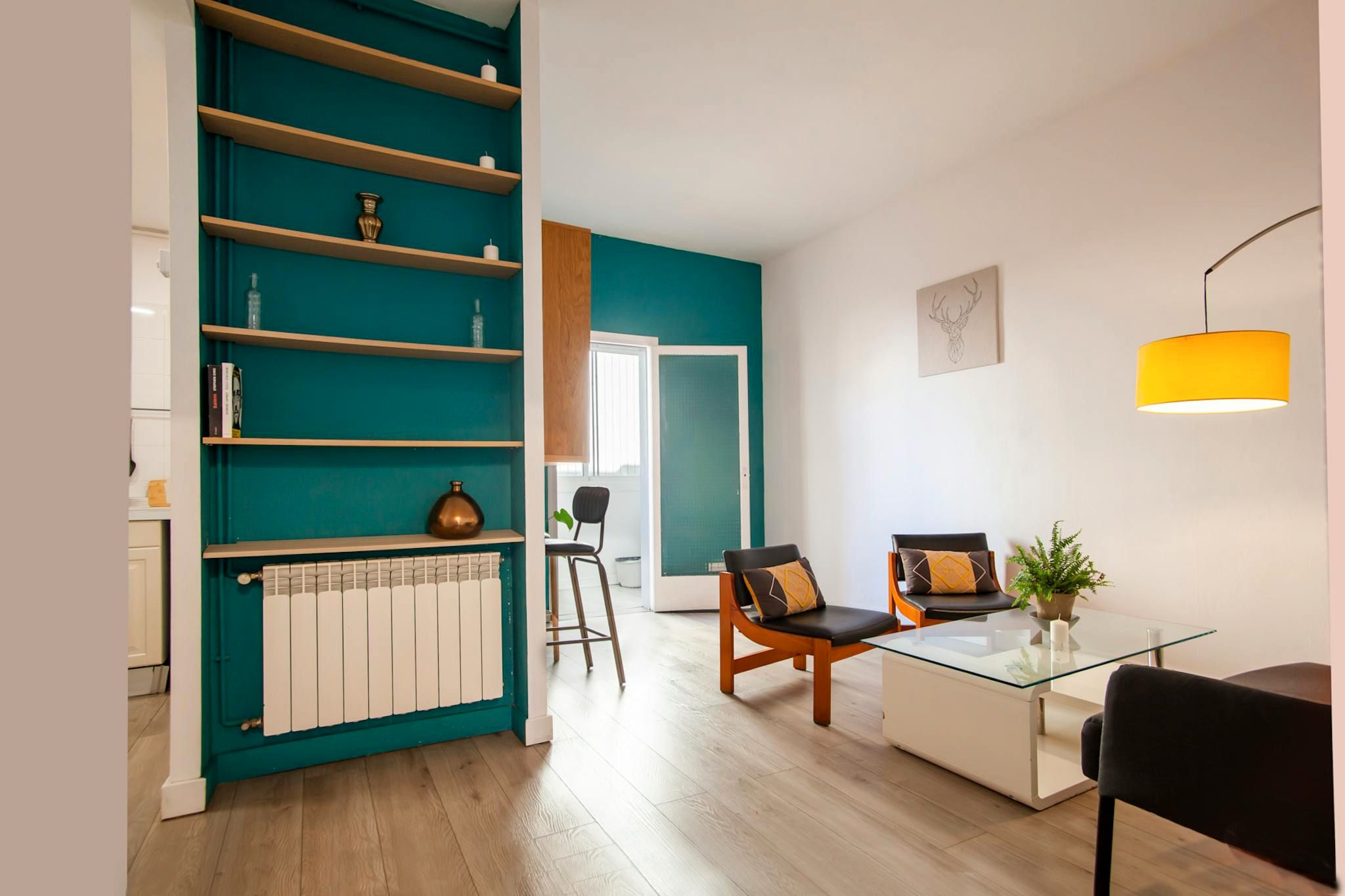 Living room of Flat to rent in  Barcelona Capital  with Air Conditioner, Heating and Furnished