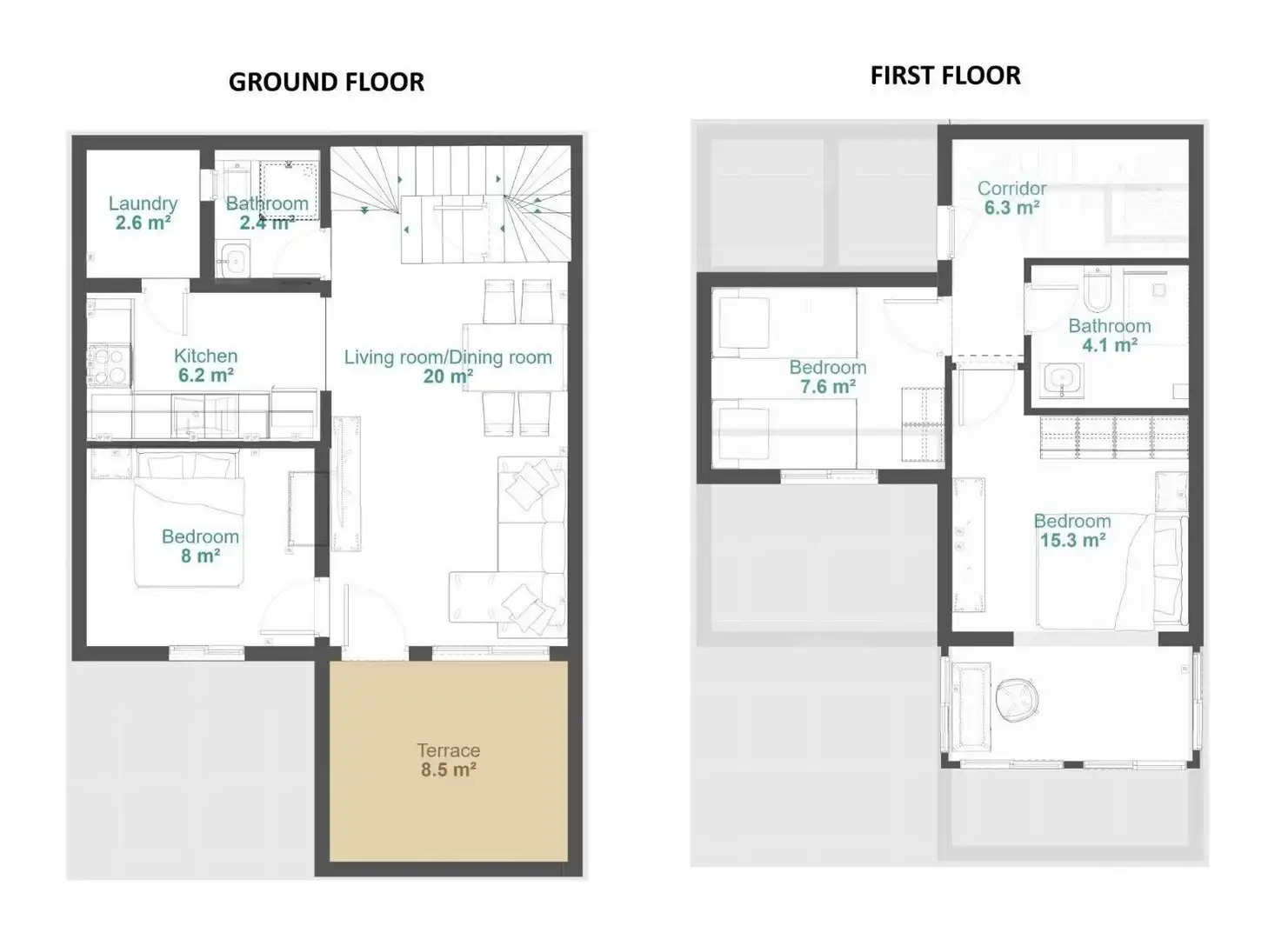 Maisonette mit Pool zum Verkauf in N/A, imagen 17