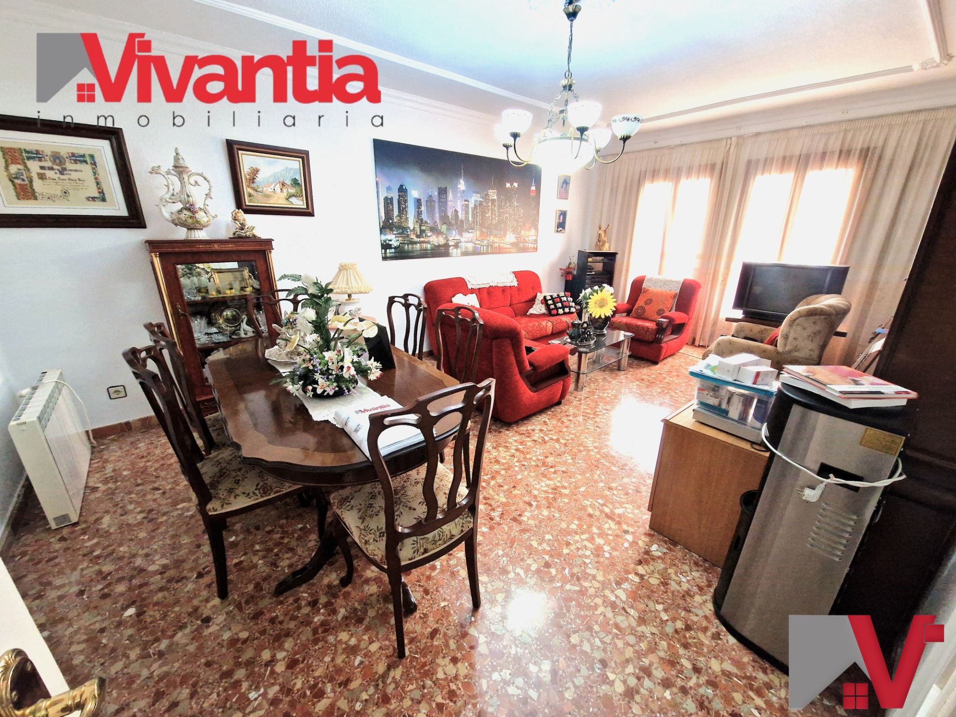 Sala de estar de Piso en venta en Lorca con Aire acondicionado, Amueblado y Balcón