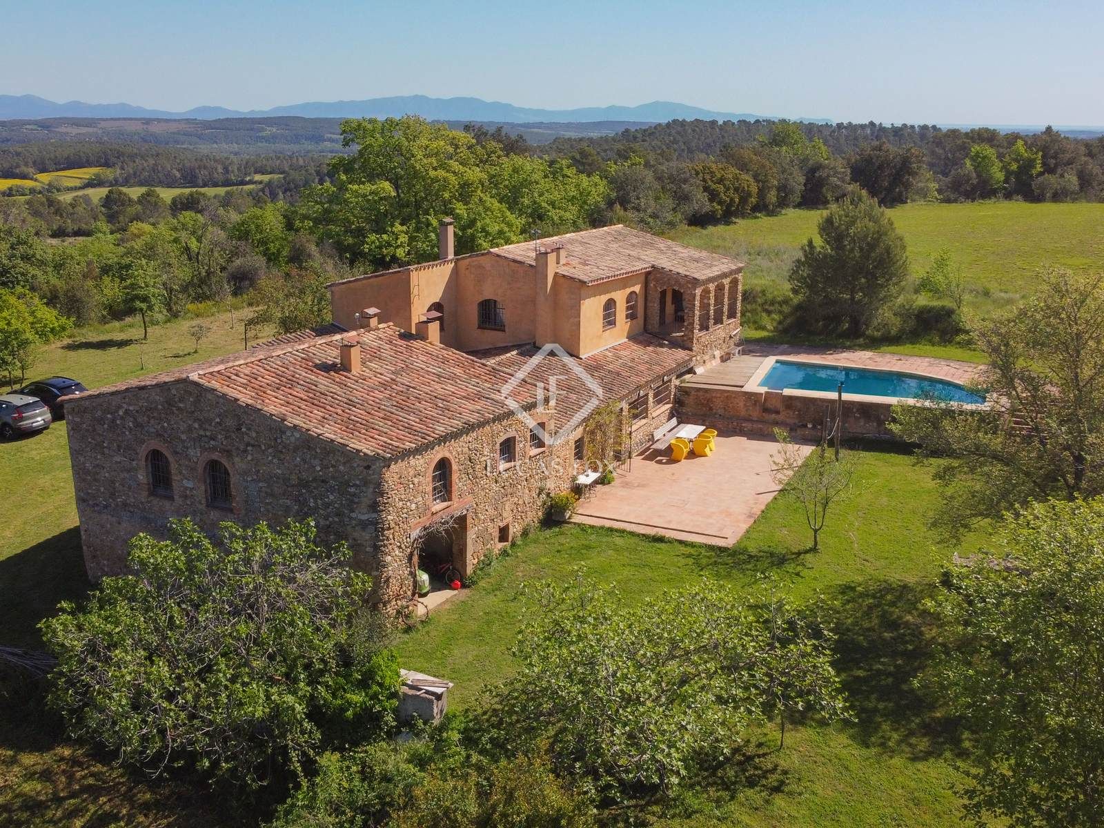 Exterior view of Country house for sale in Vilademuls  with Air Conditioner, Heating and Private garden