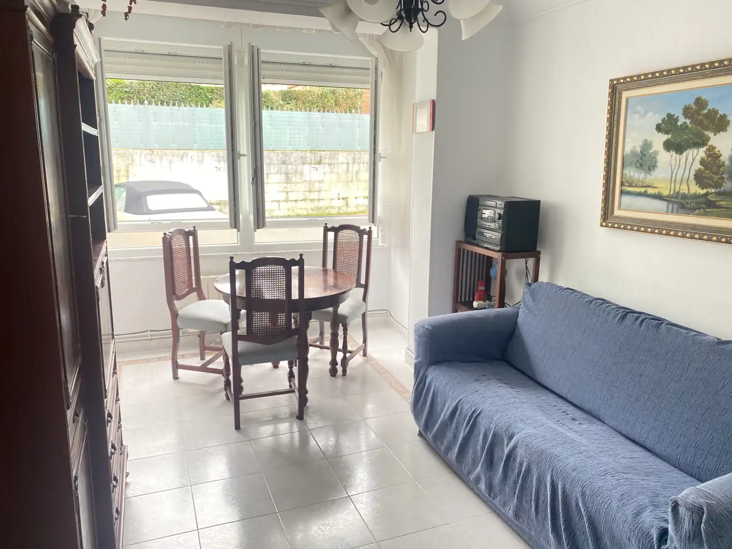Sala de estar de Piso en venta en Santander con Calefacción, Parquet y Amueblado