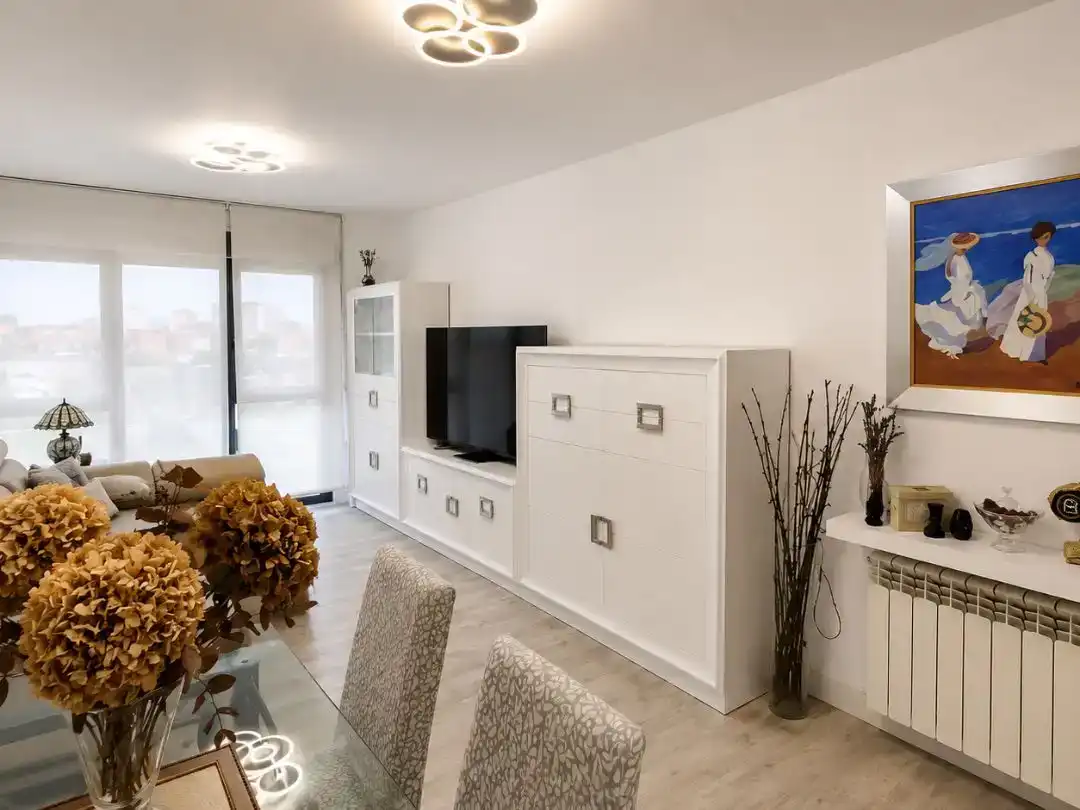 Living room of Flat for sale in Santander  with Swimming Pool and Balcony