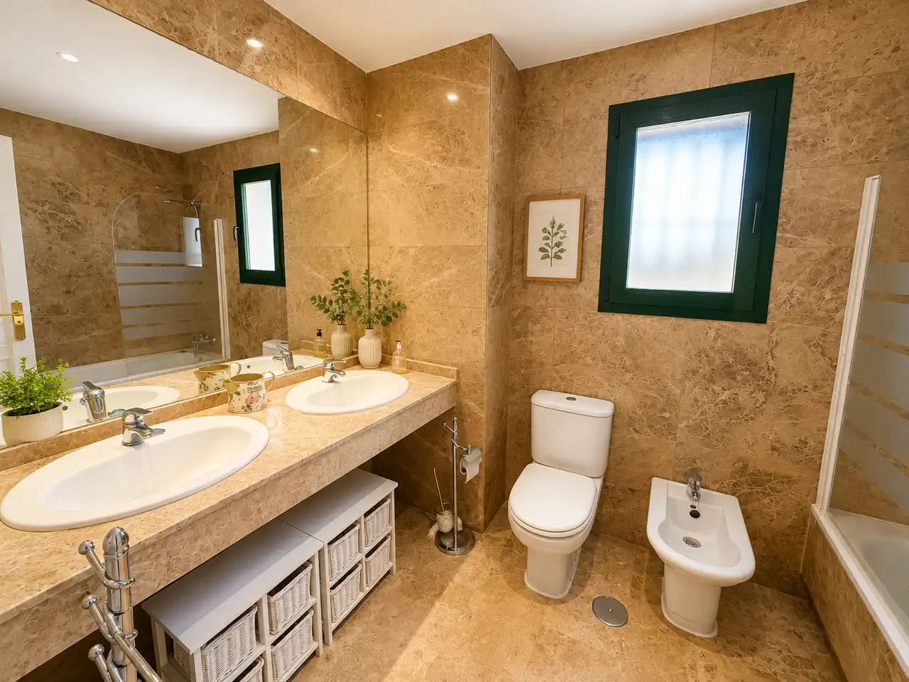 Badezimmer von Wohnung zur Miete in Marbella mit Klimaanlage, Heizung und Terrasse