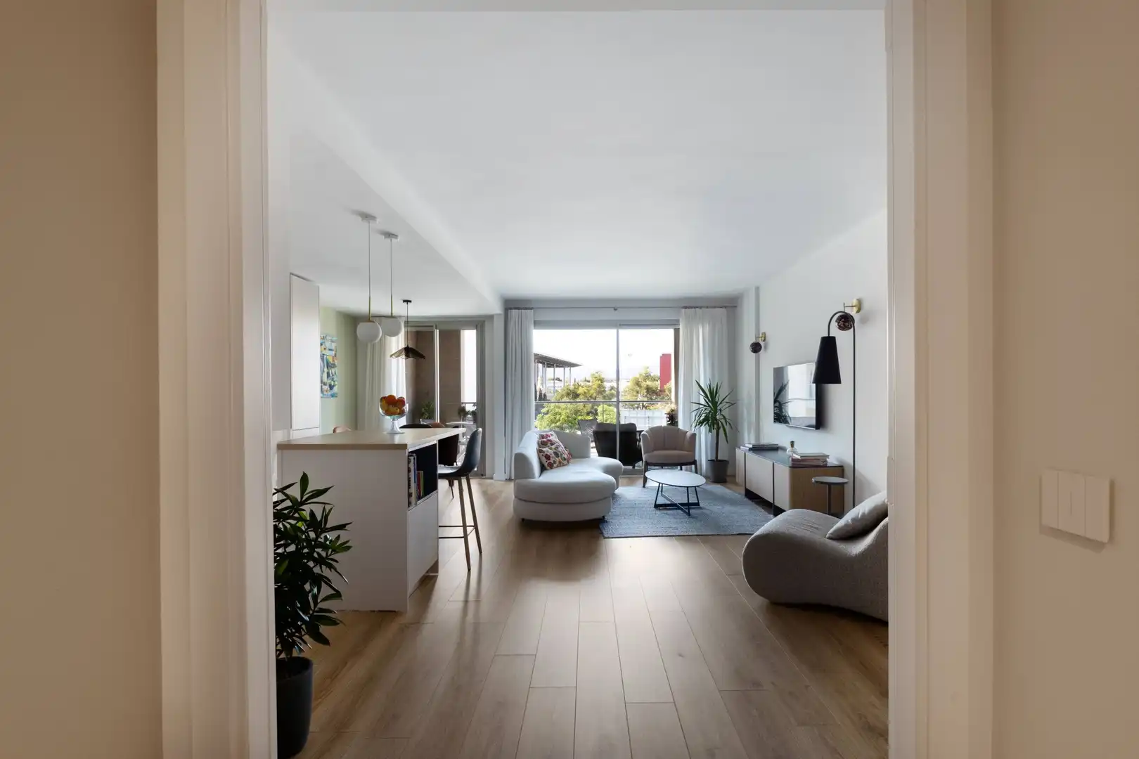 Sala de estar de Piso en venta en  Palma de Mallorca con Aire acondicionado, Calefacción y Parquet