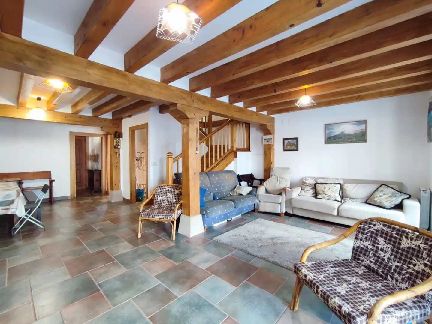 Sala de estar de Casa o chalet en venta en Auritz / Burguete con Calefacción, Terraza y Trastero
