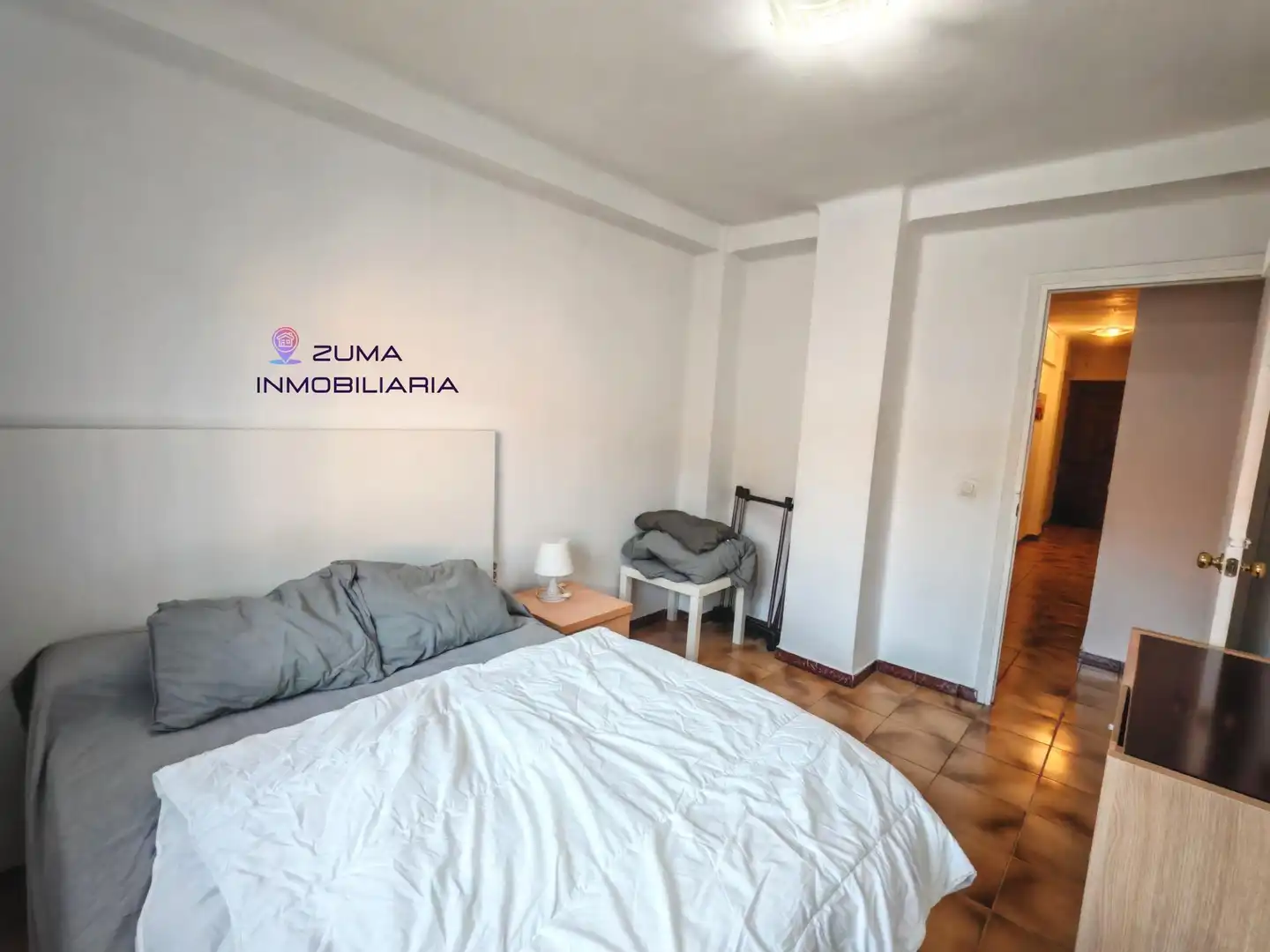 Bedroom of Flat for rent in Málaga  with Air Conditioner, Terrace and Furnished