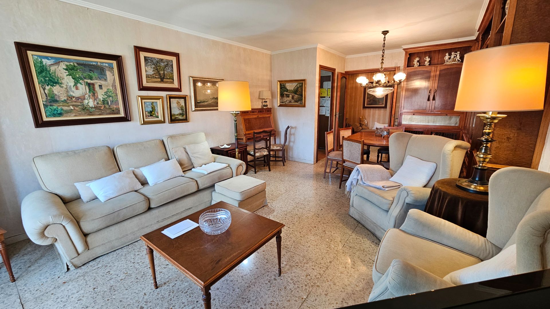 Sala d'estar de Pis en venda en Reus amb Aire condicionat, Moblat i Balcó