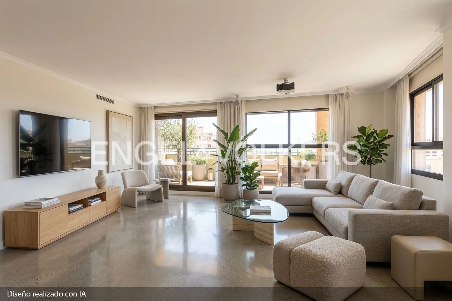 Living room of Flat for sale in  Valencia Capital  with Air Conditioner, Heating and Terrace