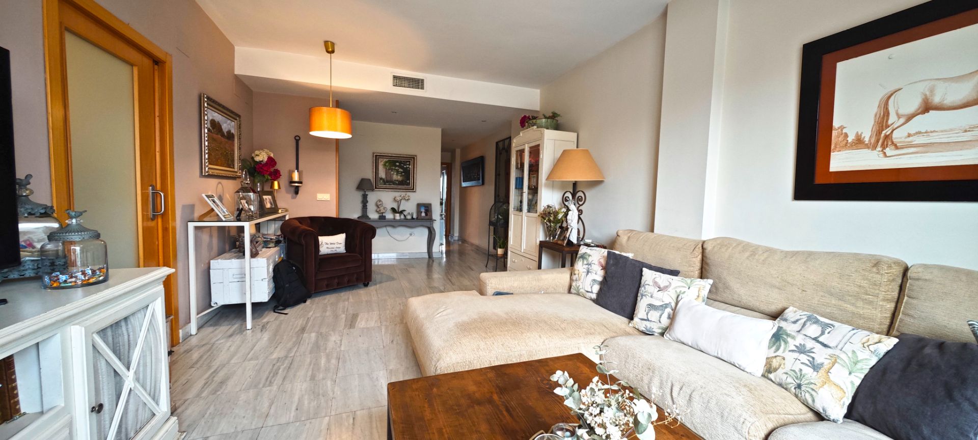 Sala de estar de Ático en venta en Don Benito con Aire acondicionado, Calefacción y Terraza