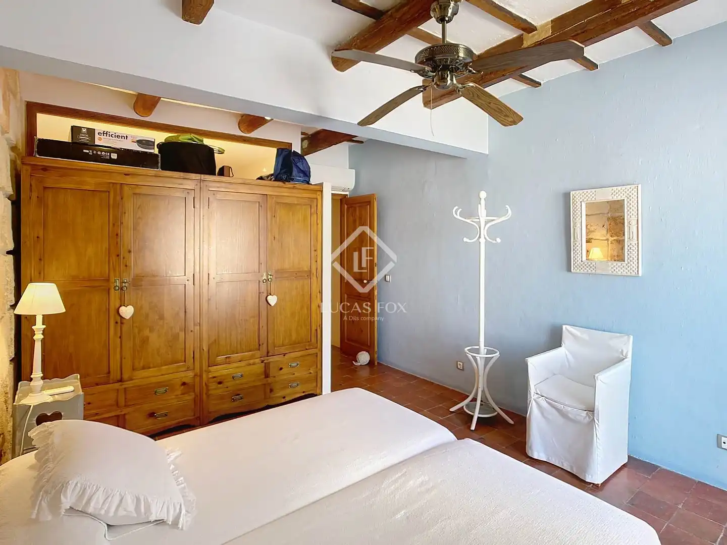 Schlafzimmer von Haus oder Chalet zum Verkauf in Ciutadella de Menorca mit Klimaanlage, Heizung und Privatgarten