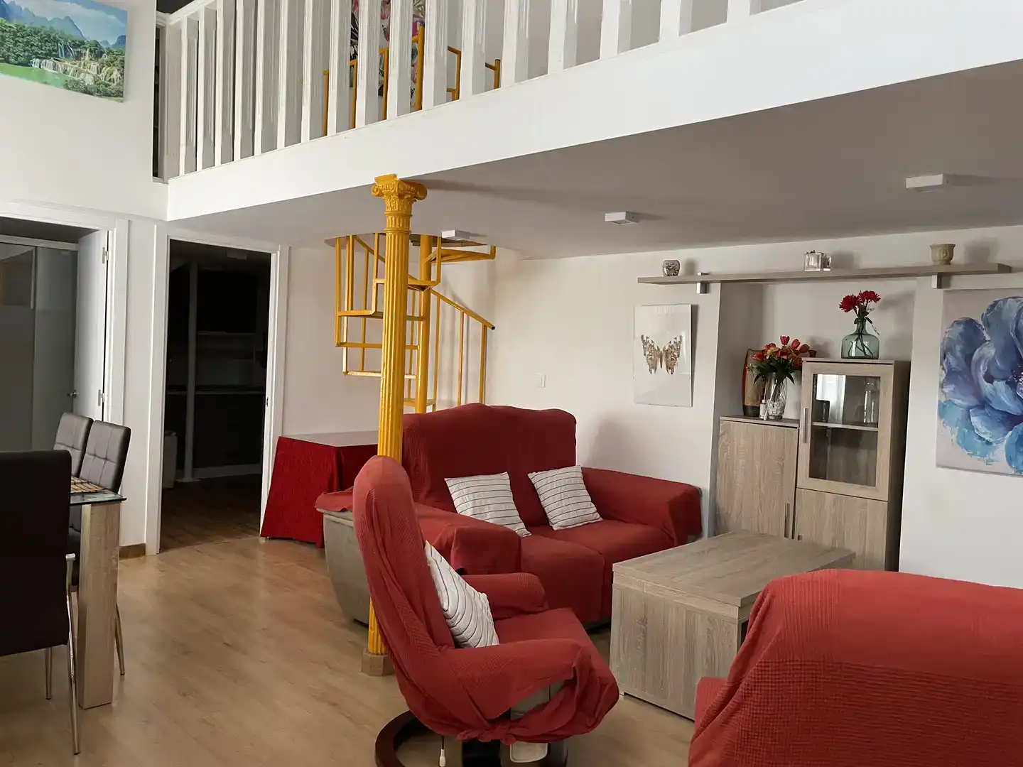 Sala de estar de Piso de alquiler en Constantina con Aire acondicionado, Parquet y Amueblado