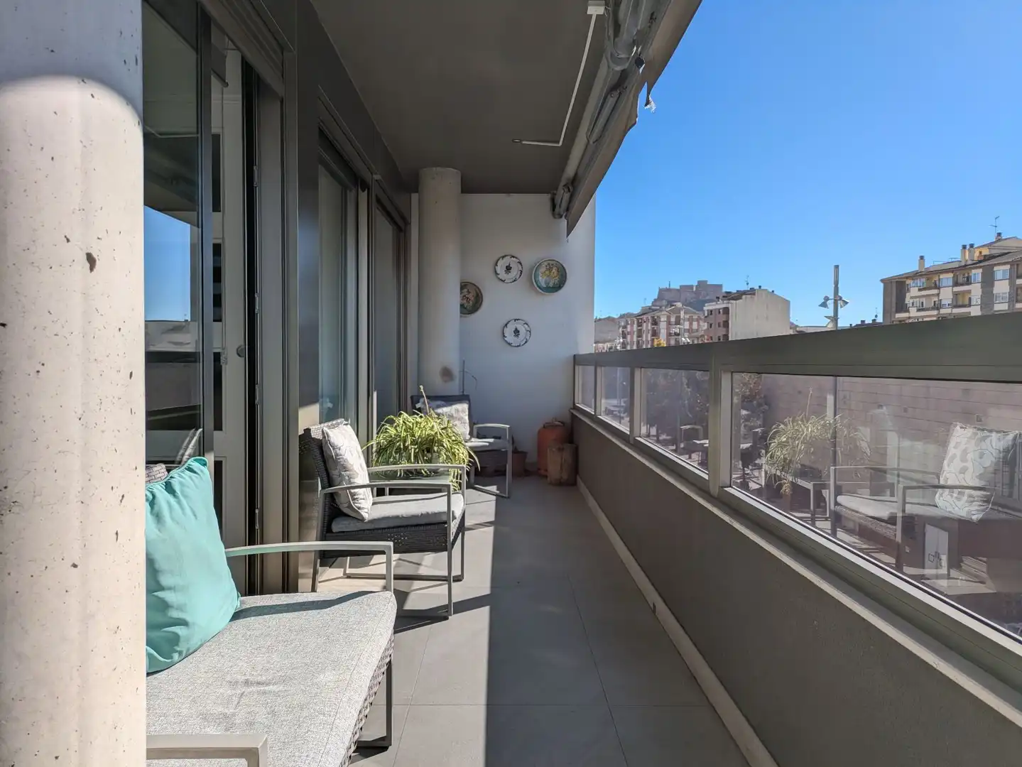 Terrasse von Wohnung zum Verkauf in Monzón mit Klimaanlage, Heizung und Terrasse