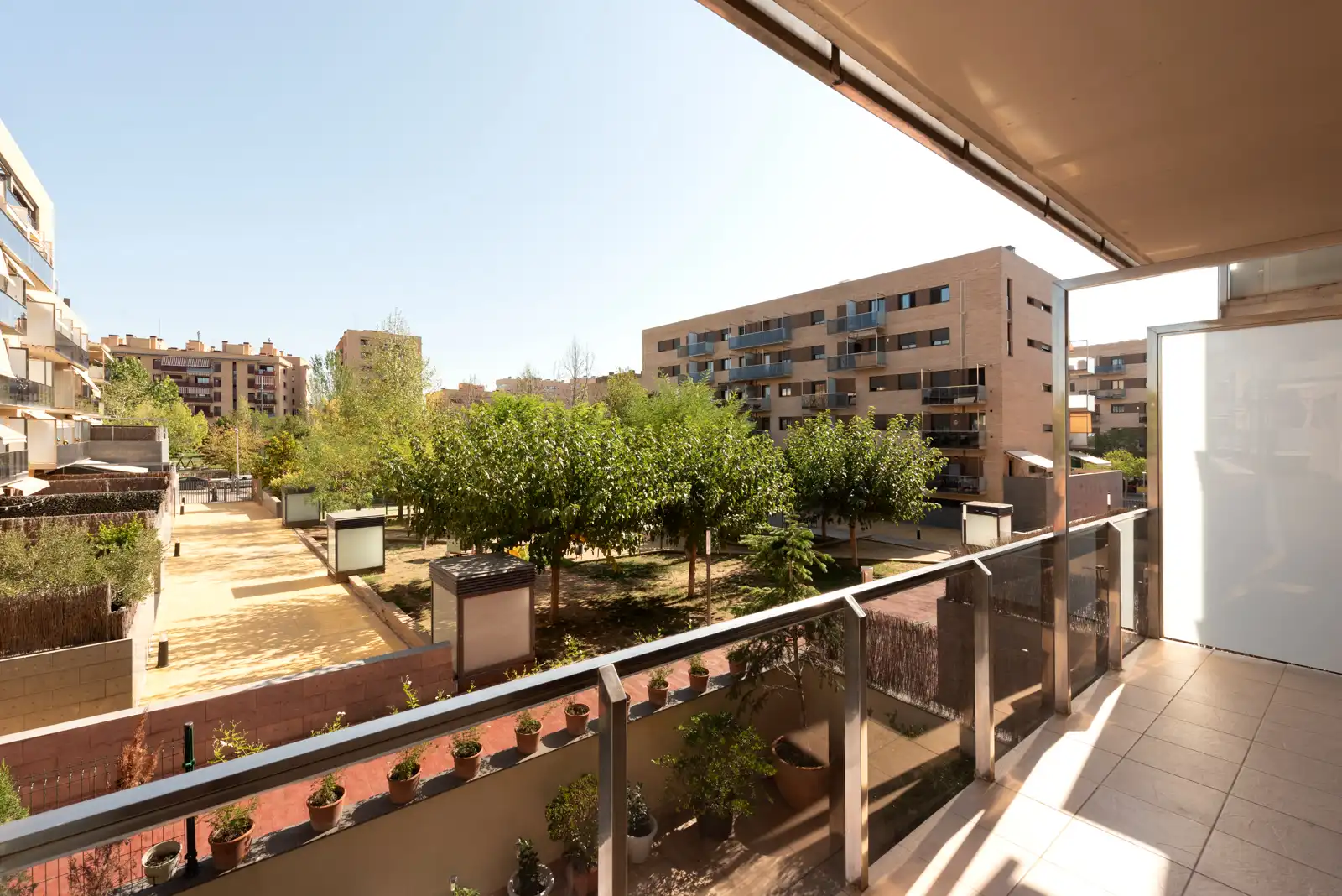 Terrace of Flat for rent in Sabadell  with Heating, Parquet flooring and Oven