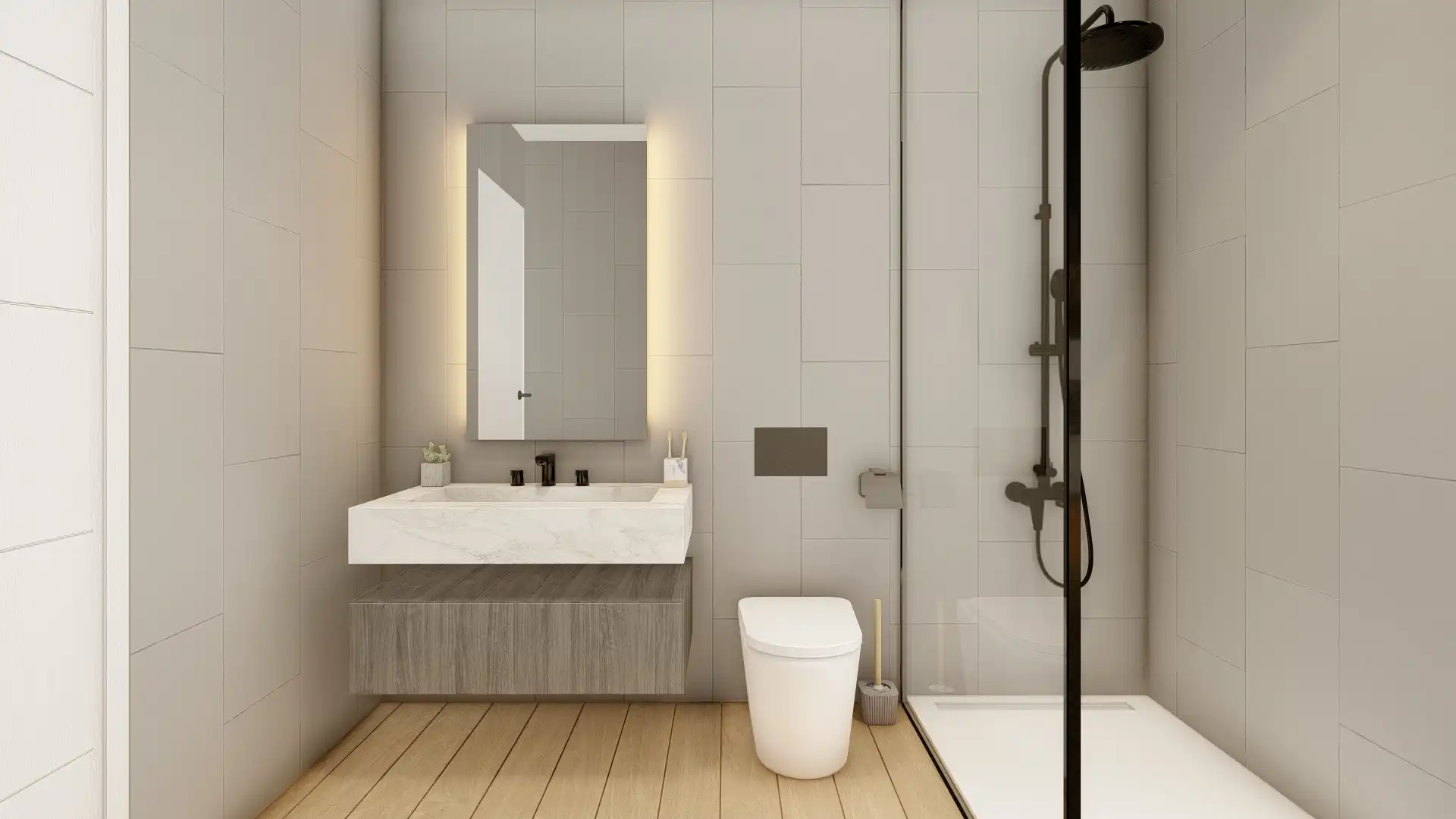 Bathroom of Houses for sale in Caldes de Malavella  with Air Conditioner, Private garden and Parquet flooring
