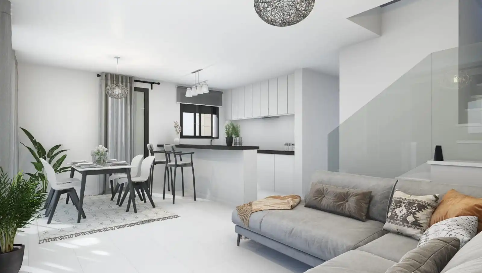 Cocina de Casa adosada en venta en Nerja con Terraza, Trastero y Balcón