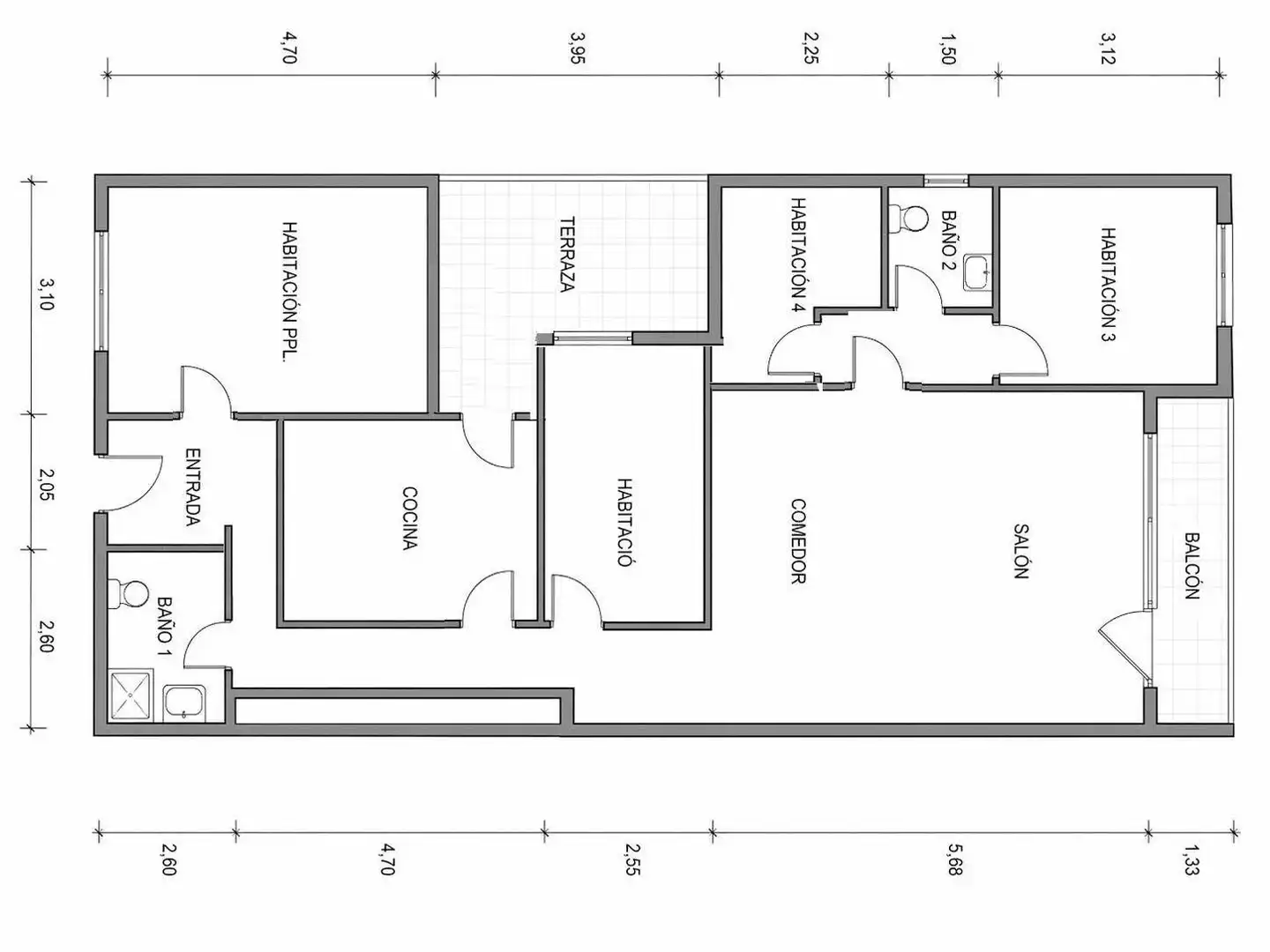 Wohnung zum Verkauf in Valencia mit Terrasse und Balkon