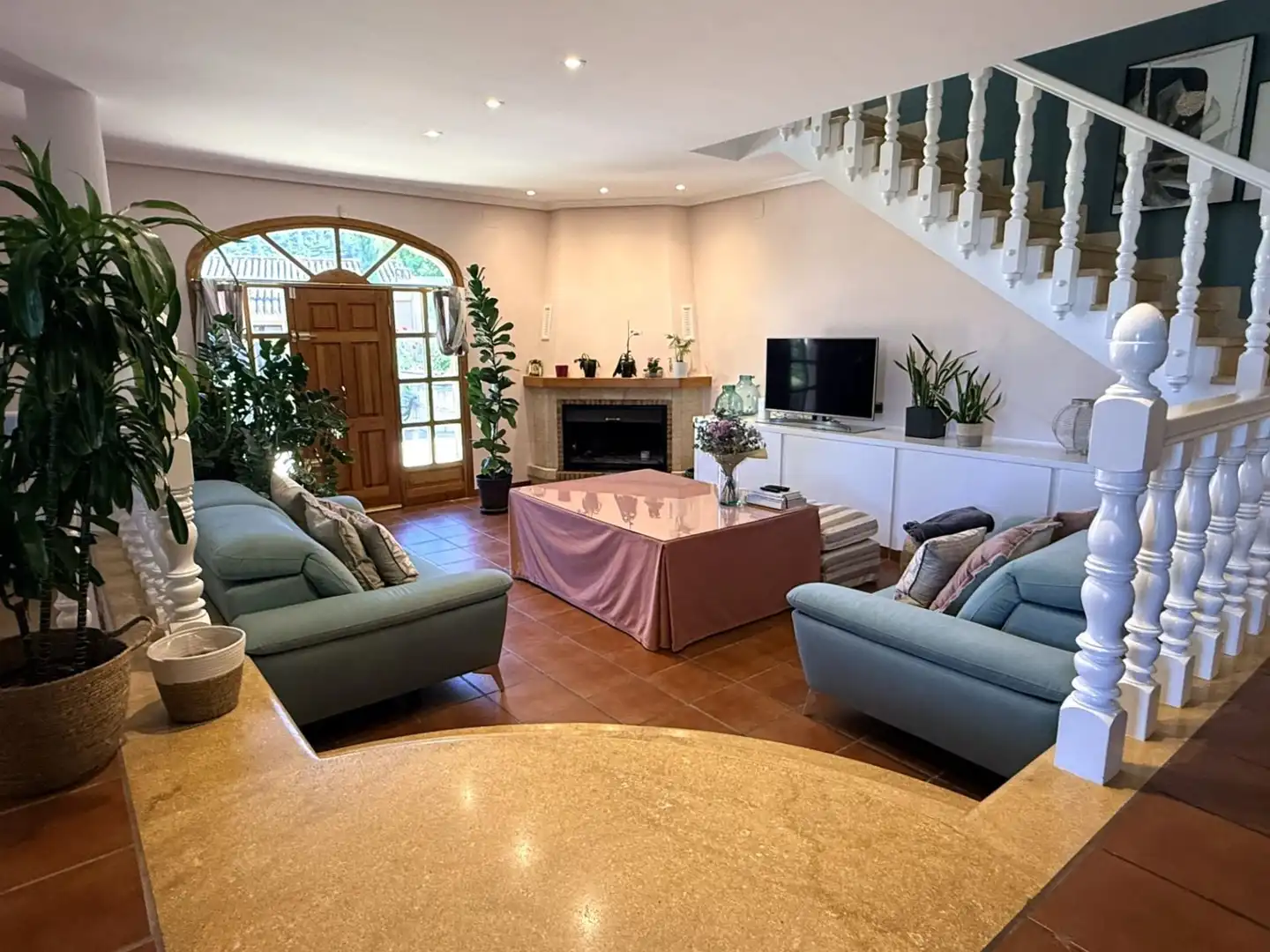 Sala de estar de Casa o chalet en venta en Cocentaina con Calefacción, Jardín privado y Terraza