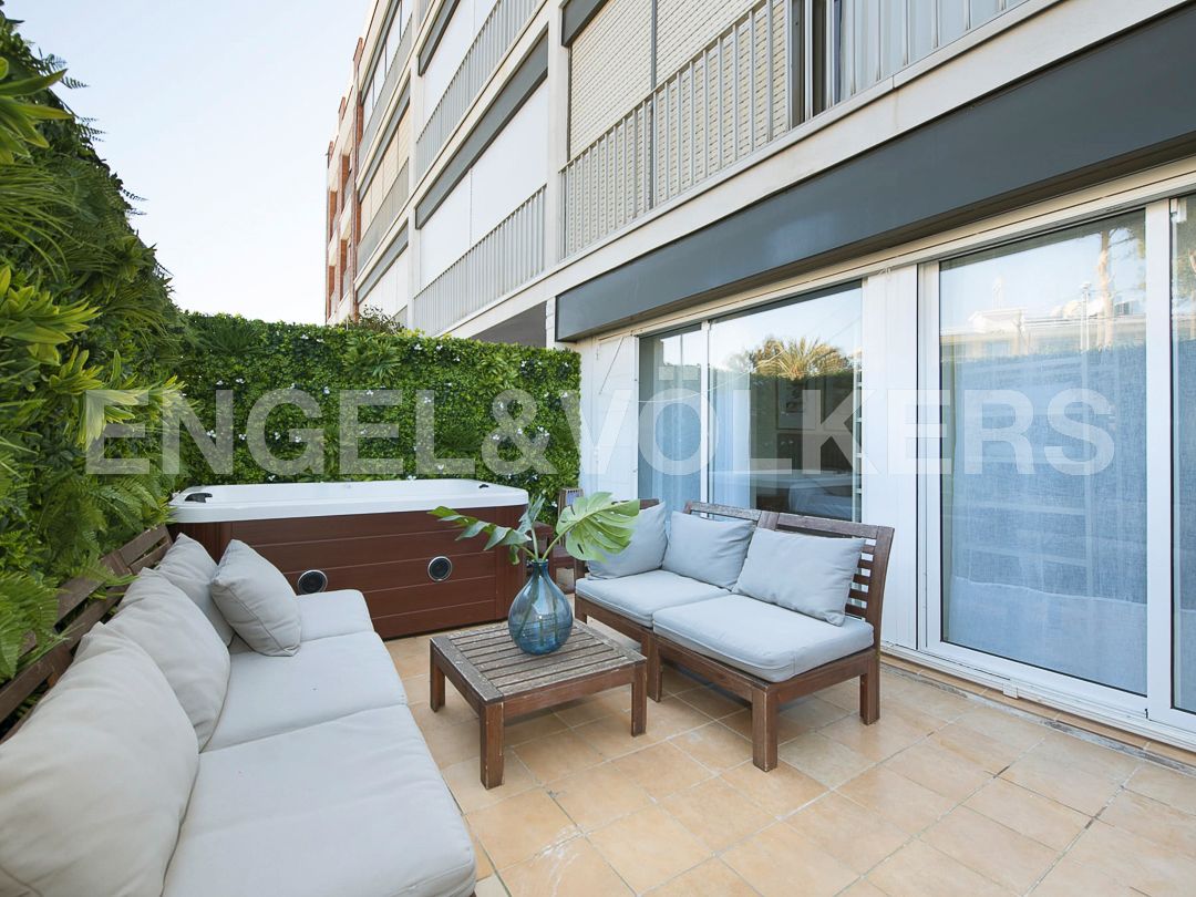 Terrace of Apartment to rent in Castelldefels  with Air Conditioner, Heating and Parquet flooring