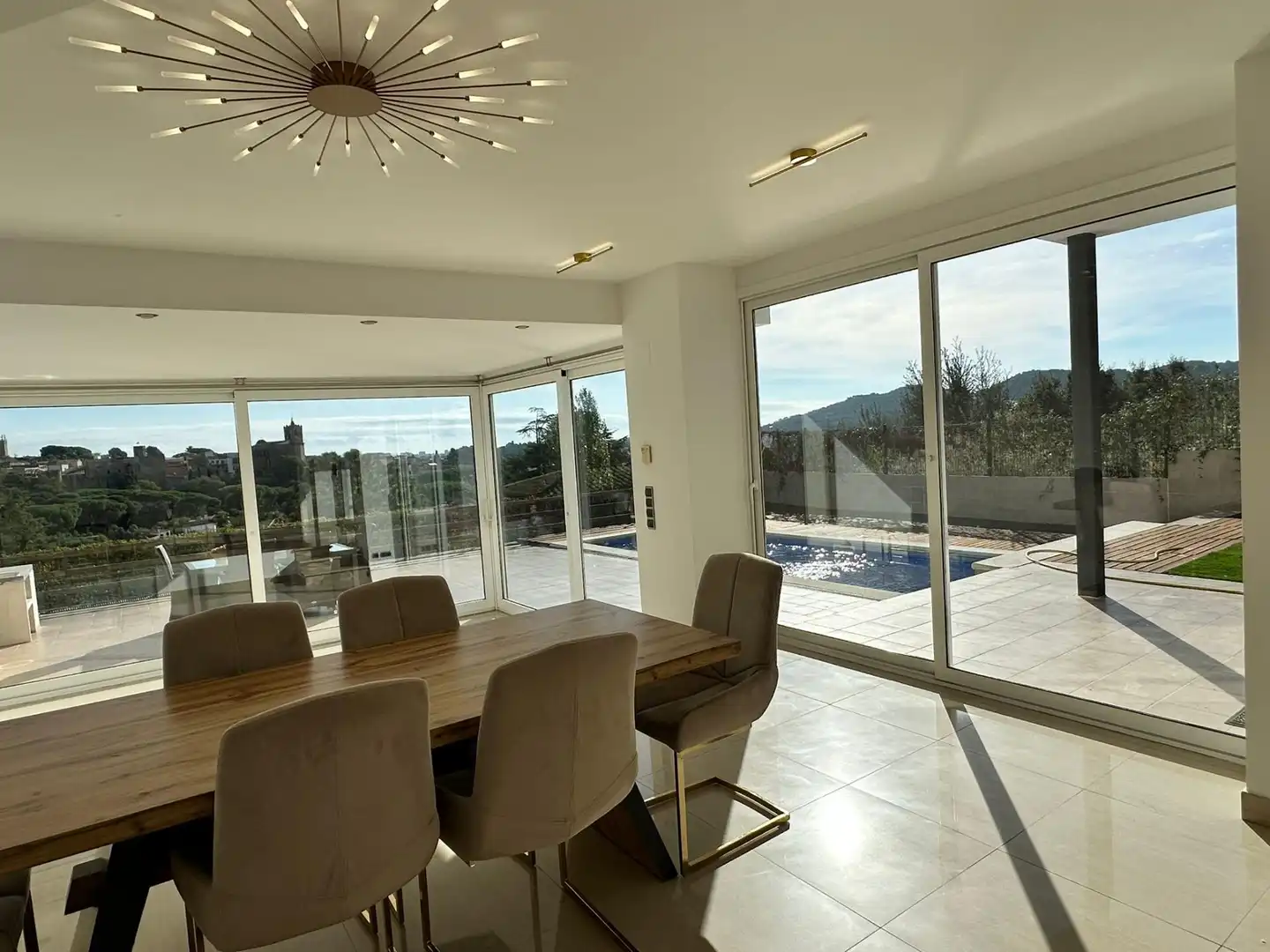 Dining room of Houses for rent in Calonge i Sant Antoni  with Air Conditioner, Heating and Private garden