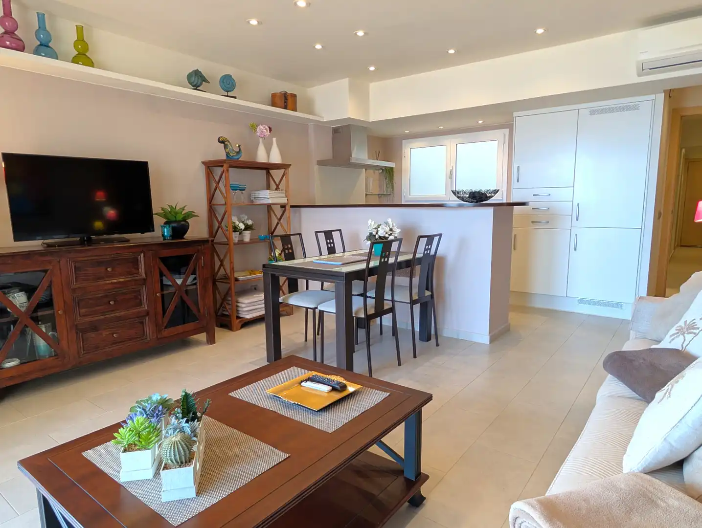 Sala de estar de Apartamento en venta en Palamós con Aire acondicionado, Calefacción y Terraza