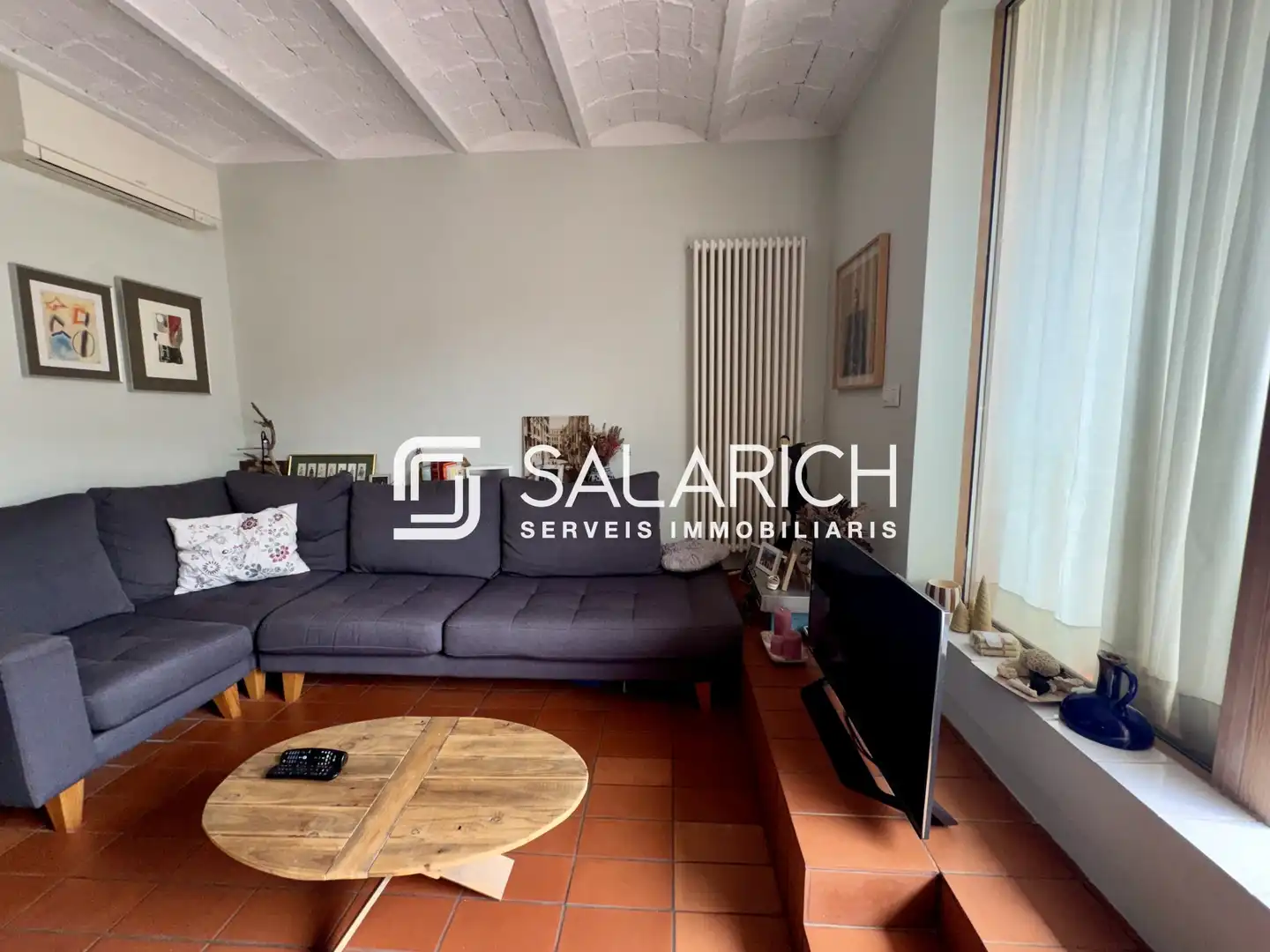 Sala de estar de Ático en venta en Barcelona con Aire acondicionado, Calefacción y Terraza
