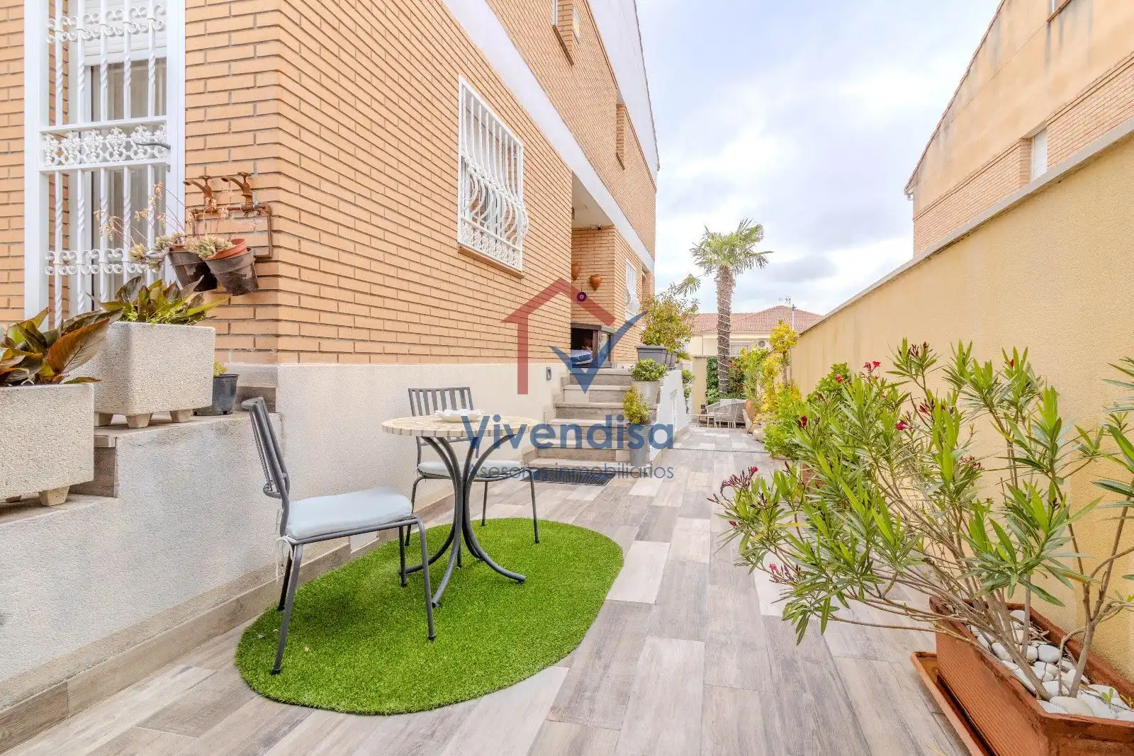 Terraza de Casa adosada en venta en Cabanillas del Campo con Terraza y Piscina