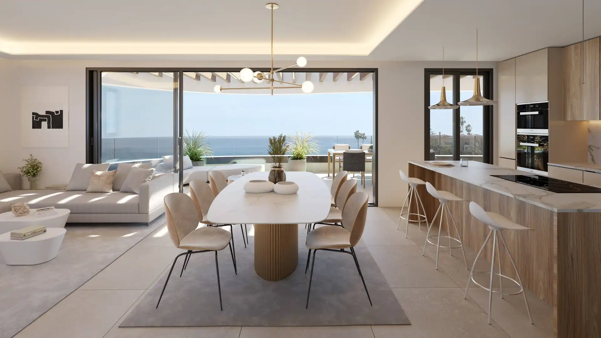 Esszimmer von Erdgeschoss zum Verkauf in Mijas mit Klimaanlage, Heizung und Terrasse