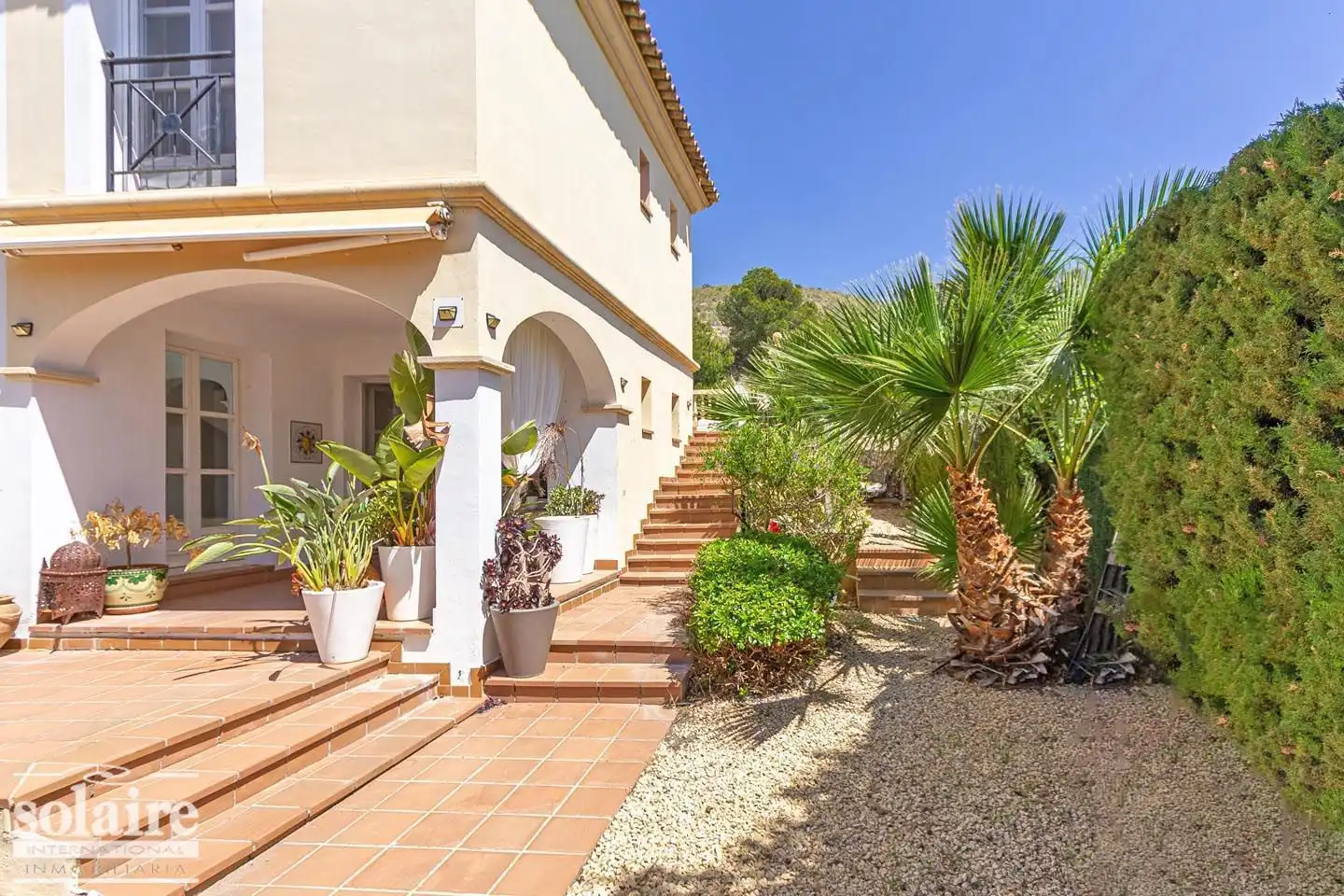 Vista exterior de Casa o chalet en venta en Finestrat con Aire acondicionado, Jardín privado y Terraza