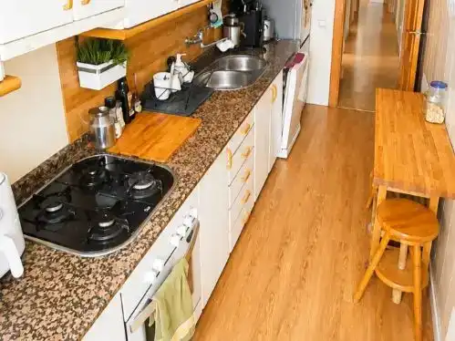 Kitchen of Flat for sale in Badalona  with Air Conditioner
