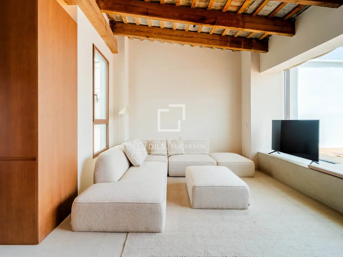 Sala de estar de Ático de alquiler en Valencia con Aire acondicionado, Calefacción y Terraza