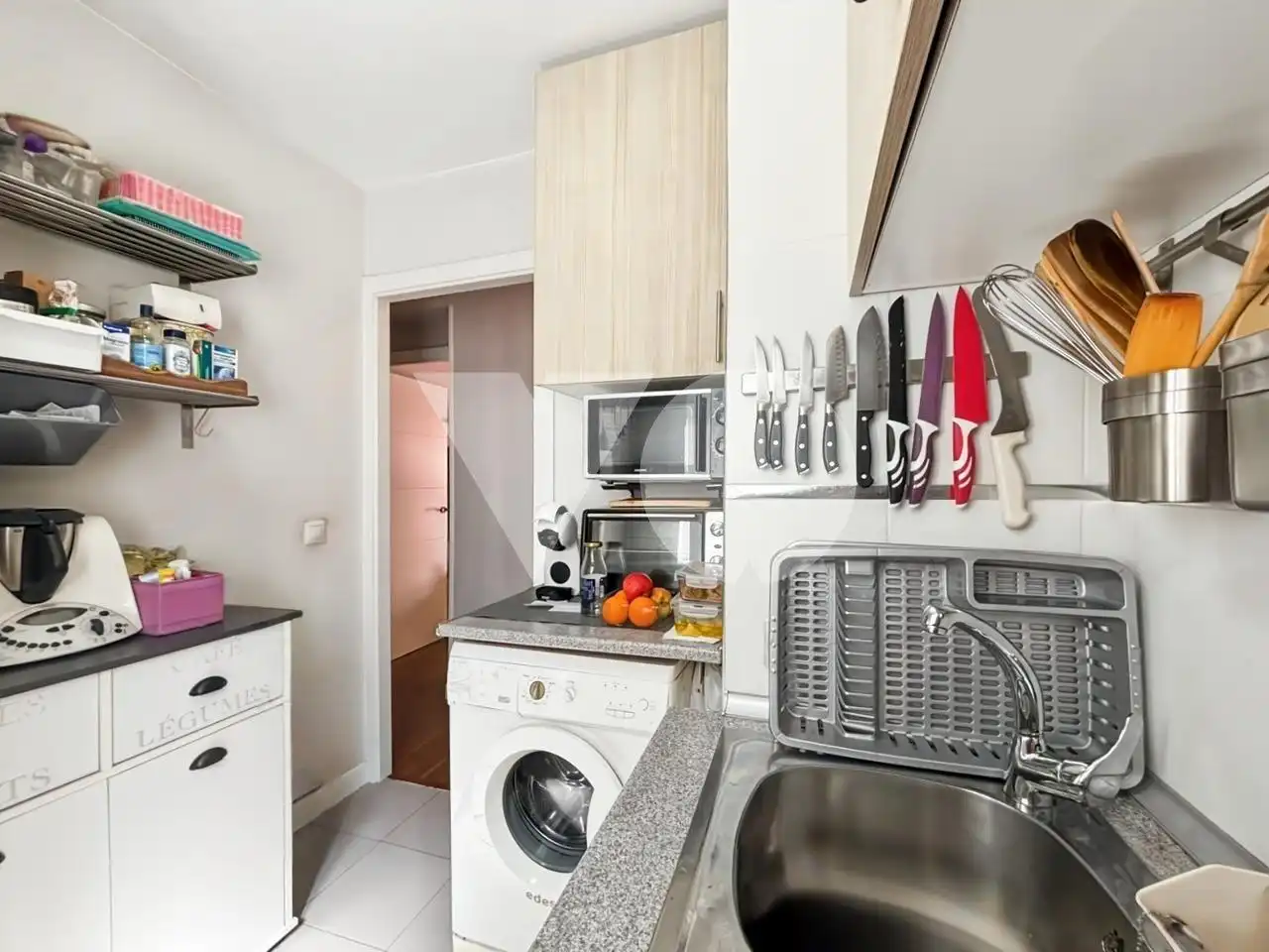 Cocina de Apartamento en venta en Madrid con Aire acondicionado, Calefacción y Terraza