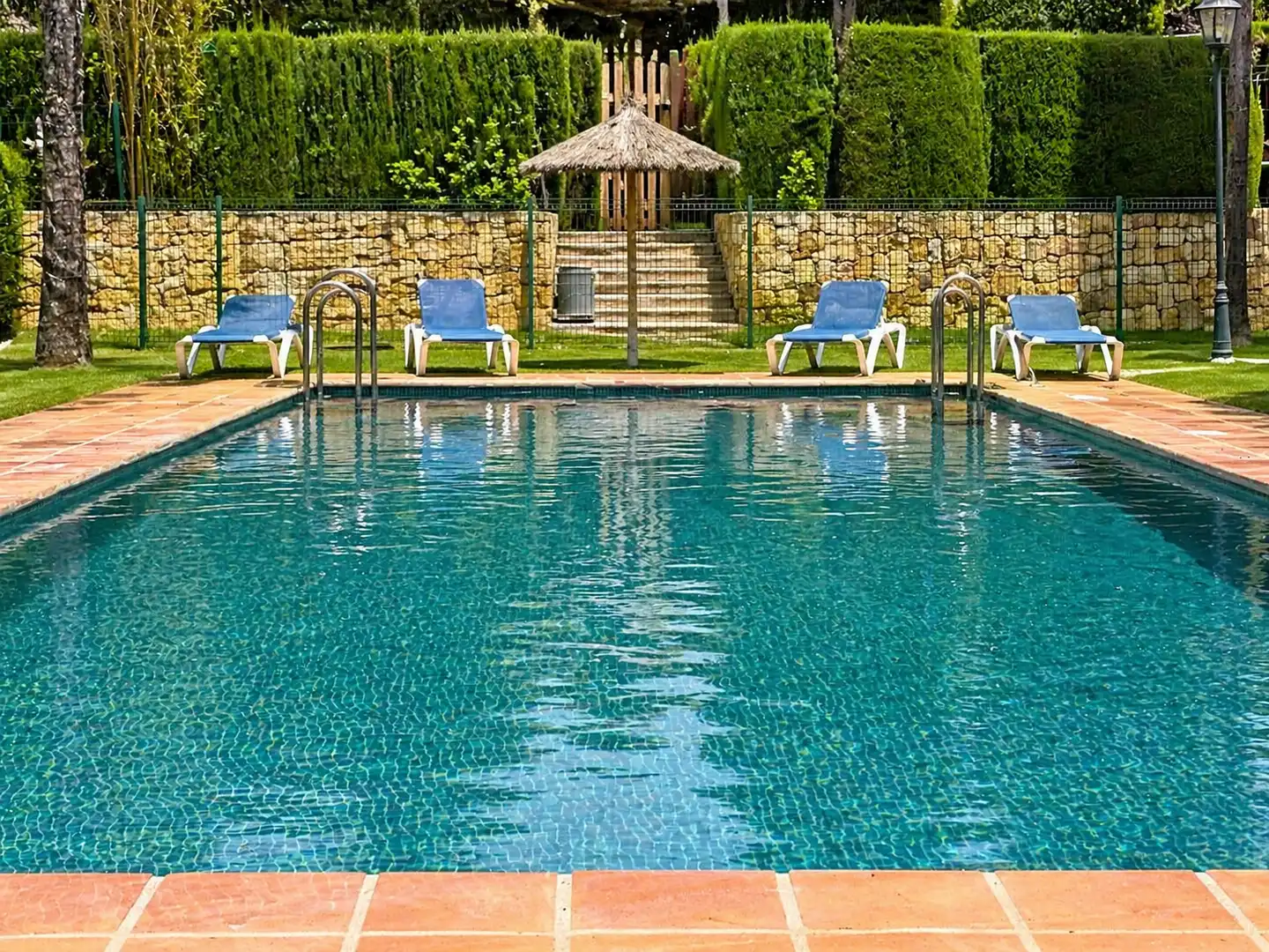 Swimming pool of Detached homes for sale in Sotogrande  with Air Conditioner and Terrace