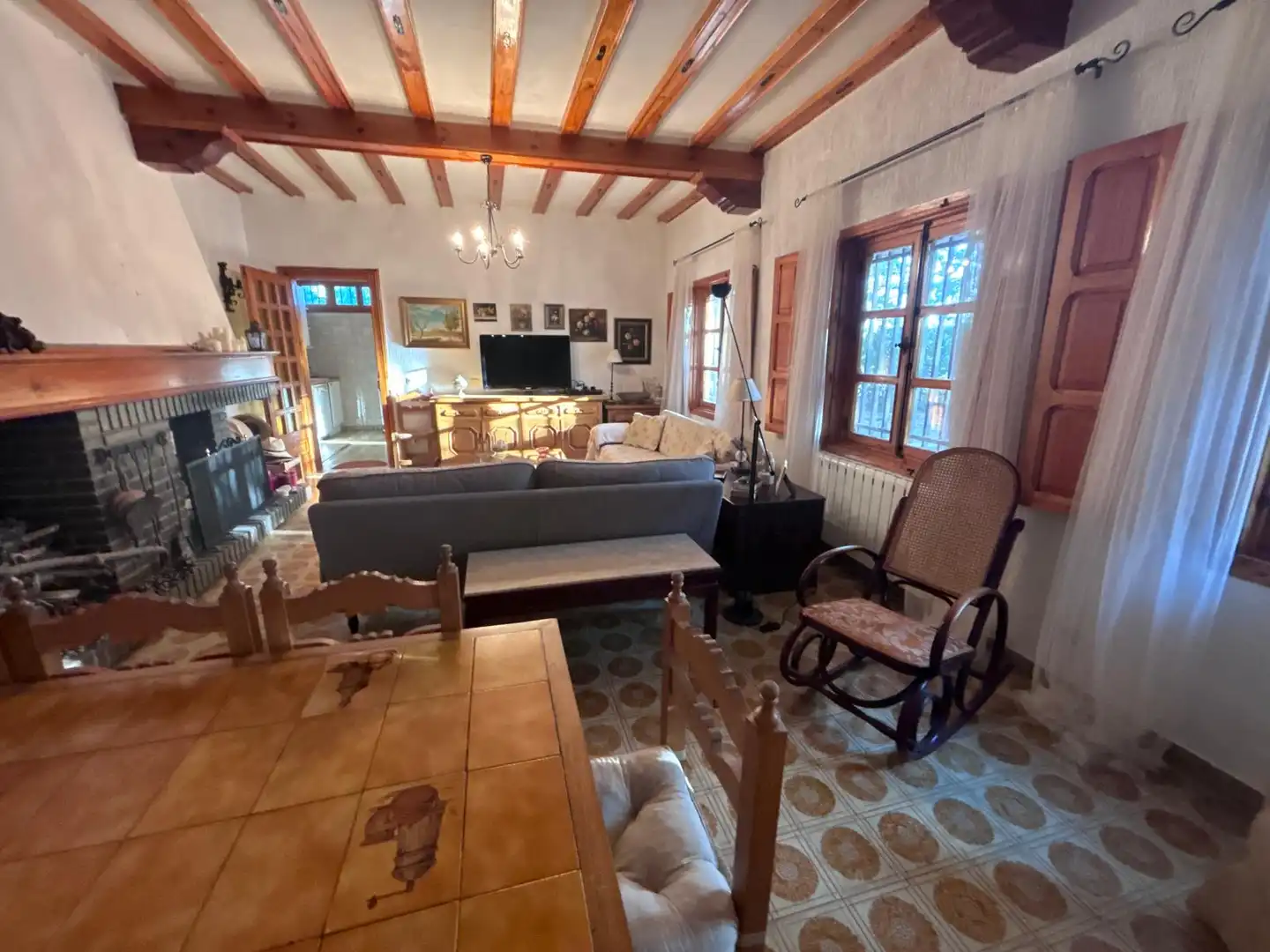 Living room of Country homes for sale in Villanueva de la Jara  with Furnished