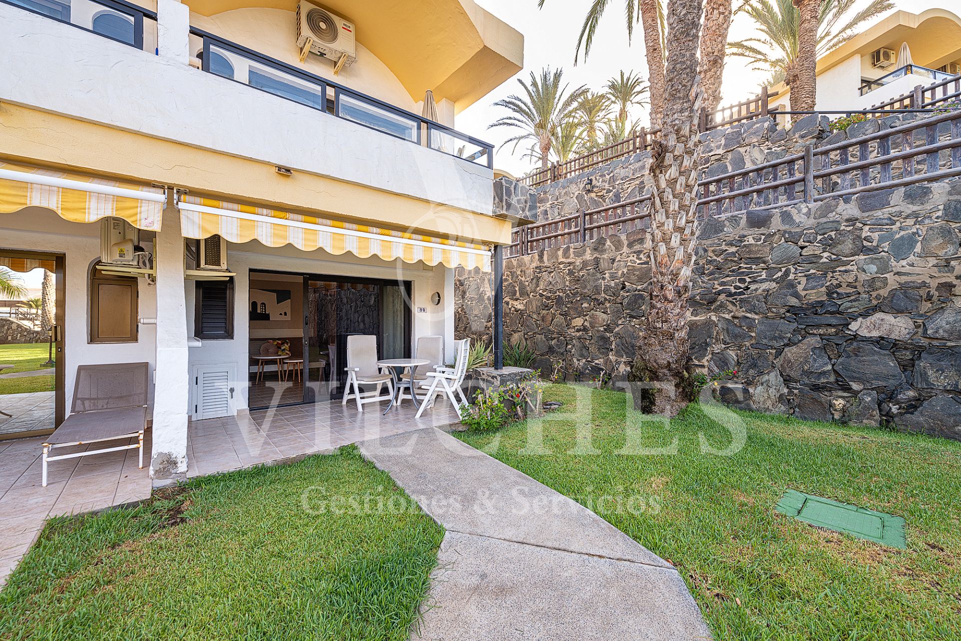 Jardí de Casa o xalet de lloguer en San Bartolomé de Tirajana amb Aire condicionat, Jardí privat i Terrassa