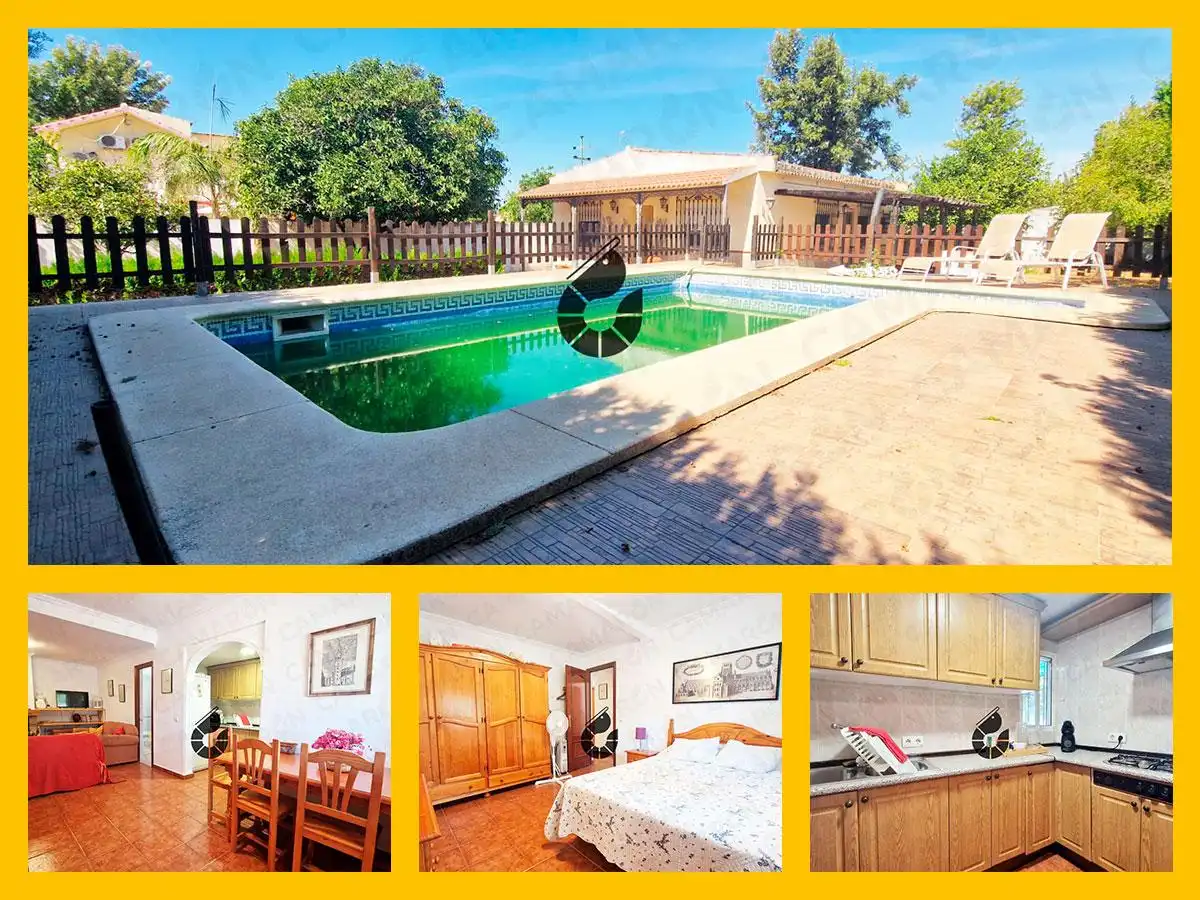 Casa con piscina en venta en Palomares del Río