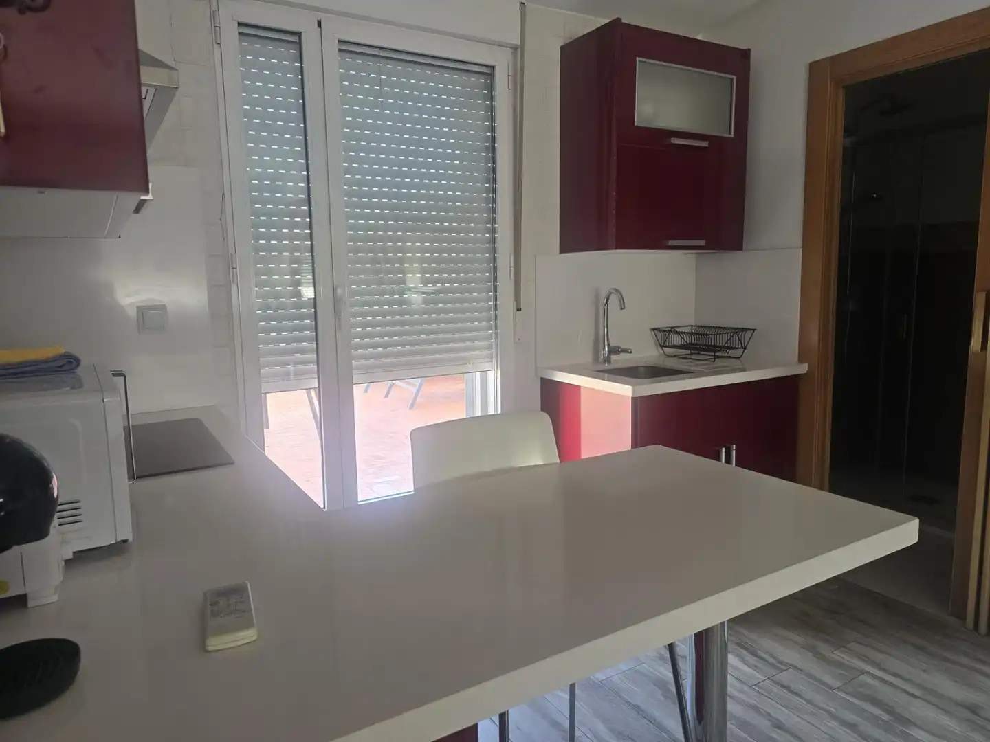 Cuina de Àtic de lloguer en Murcia amb Aire condicionat, Terrassa i Moblat