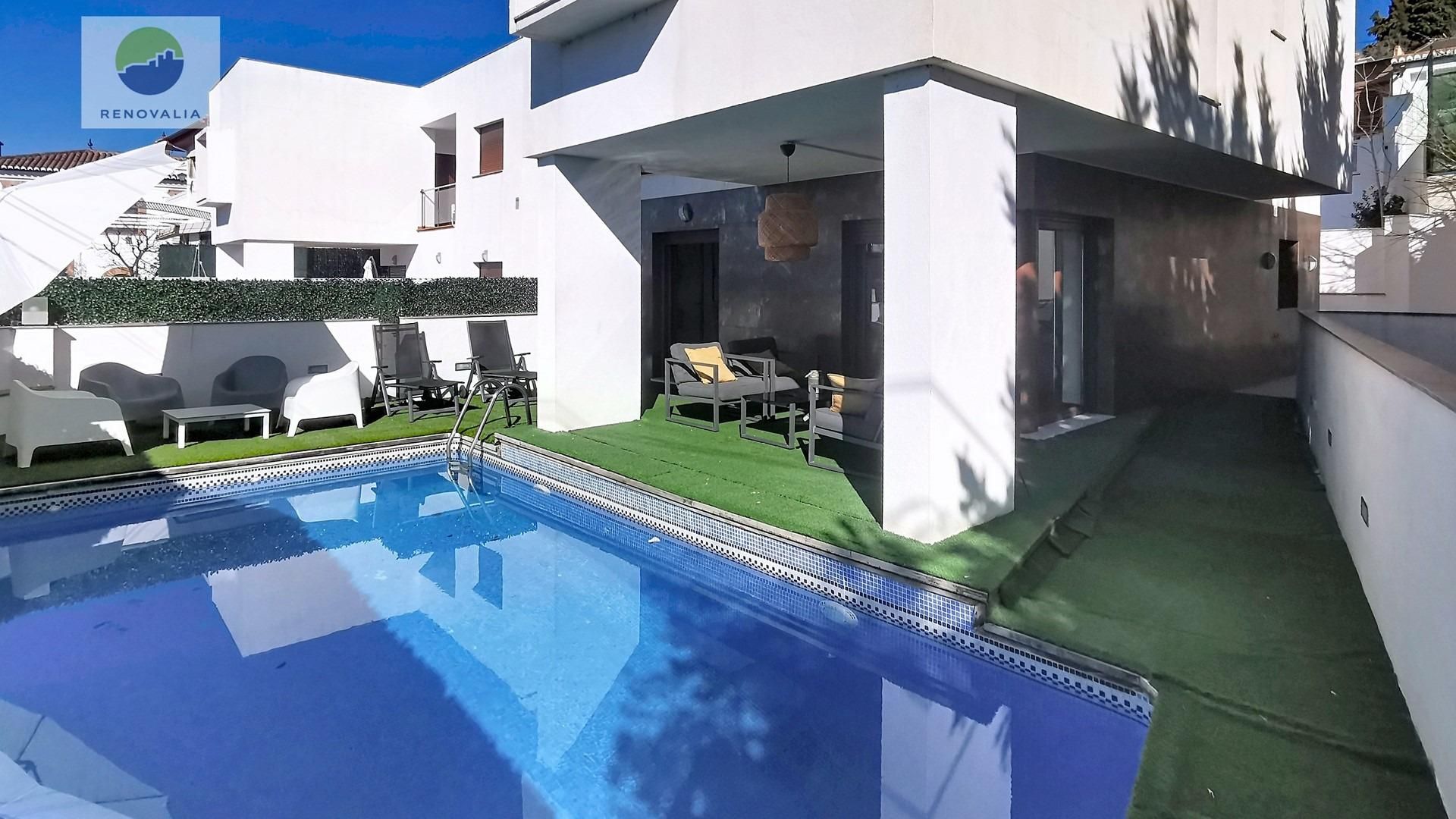 Swimming pool of House or chalet to rent in Huétor Vega  with Air Conditioner, Heating and Private garden