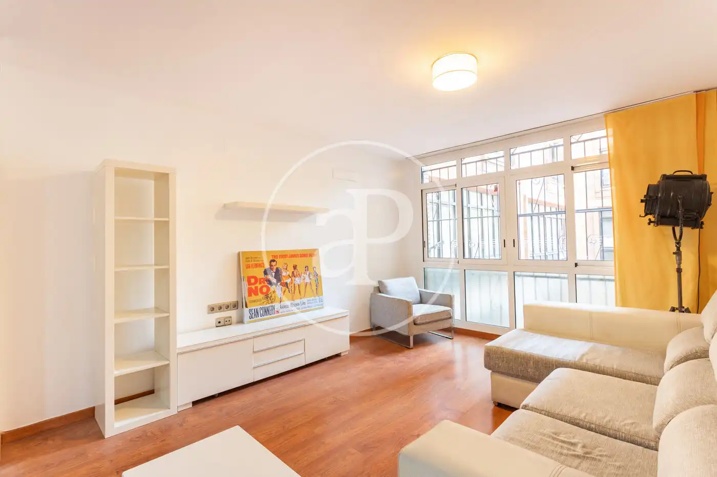 Wohnzimmer von Wohnung zur Miete in Barcelona mit Heizung und Möbliert
