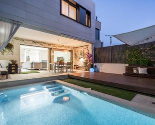 Terrace of Single-family semi-detached for sale in  Madrid Capital  with Air Conditioner, Terrace and Swimming Pool