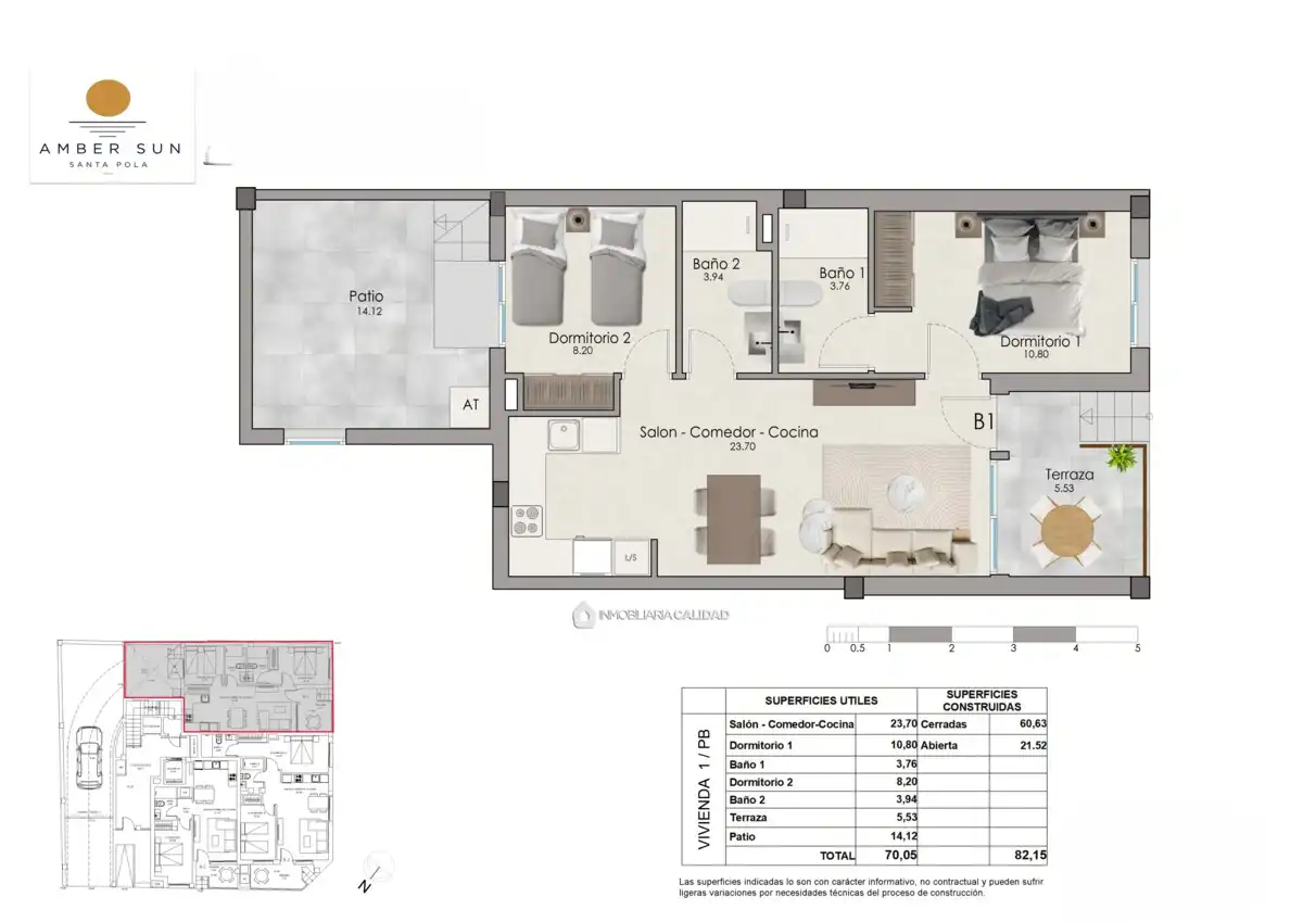 Piso con piscina en venta en Santa Pola ciudad, imagen 8