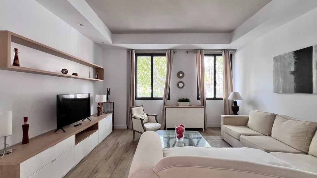 Living room of Flat to rent in  Barcelona Capital  with Air Conditioner, Heating and Swimming Pool