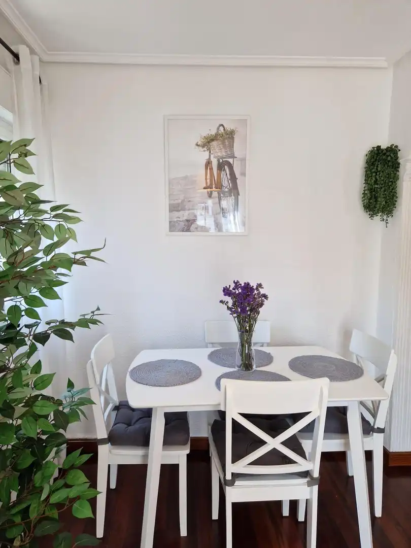 Esszimmer von Wohnung zur Miete in Santander mit Heizung, Terrasse und Möbliert