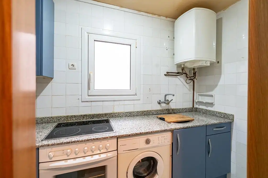 Kitchen of Flat for sale in Suances  with Heating, Terrace and Furnished
