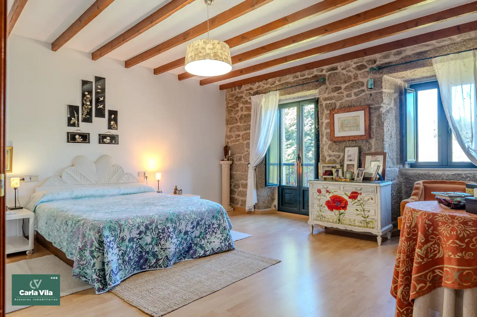 Bedroom of Country homes for sale in Guitiriz  with Heating, Private garden and Parquet flooring