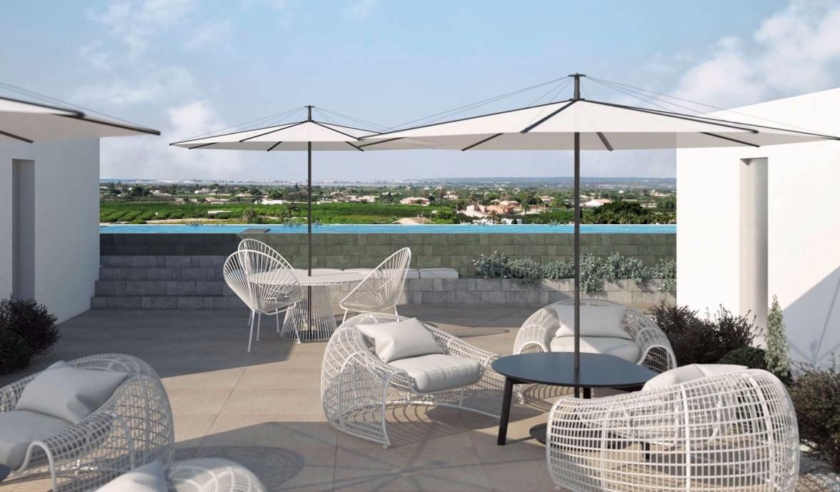 Terrace of Planta baja for sale in Elche / Elx  with Parquet flooring, Terrace and Swimming Pool