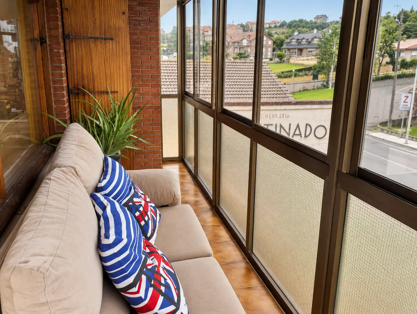 Terraza de Piso de alquiler en Piélagos con Calefacción, Amueblado y Horno