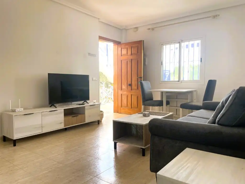 Living room of Apartments for sale in Vera  with Air Conditioner, Terrace and Furnished