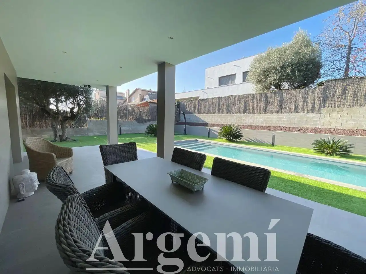 Terraza de Casa o chalet en venta en Palau-solità i Plegamans con Aire acondicionado, Calefacción y Jardín privado