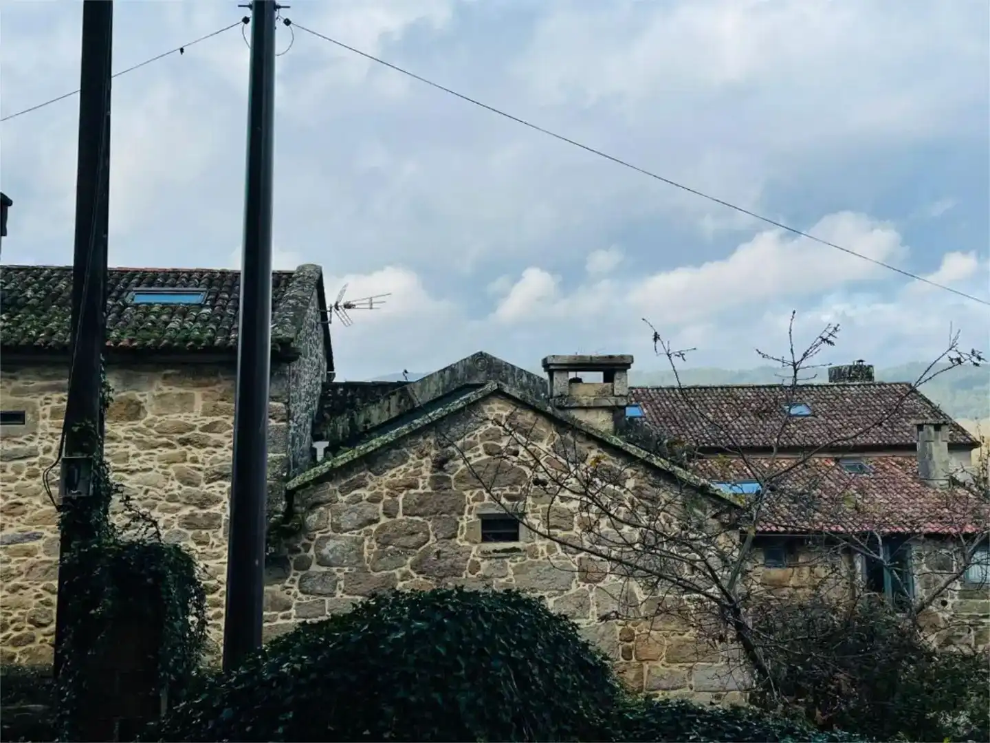 Vista exterior de Casa o xalet en venda en Meis amb Jardí privat, Piscina i Moblat